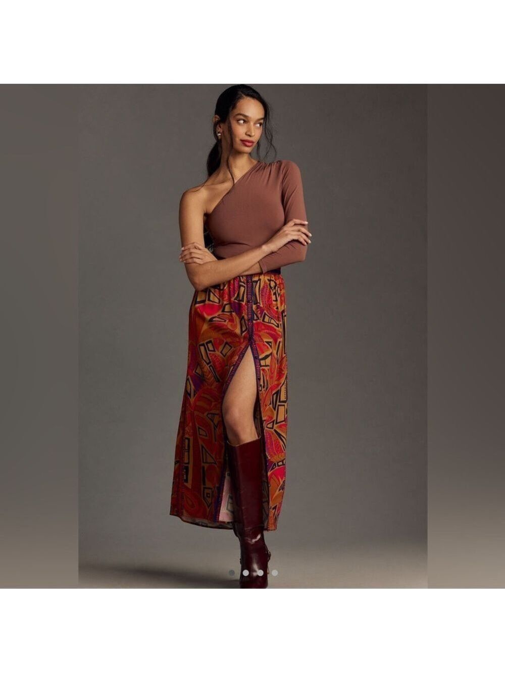 Farm Rio x Anthropologie Cool Tropical Maxi Skirt